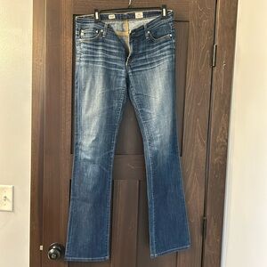AG Ballad slim boot jeans, size 28R